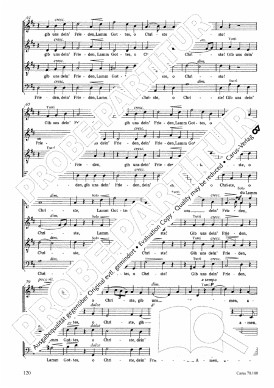 Geistliches Chorbuch der Romantik Choir scores gallery preview page 121