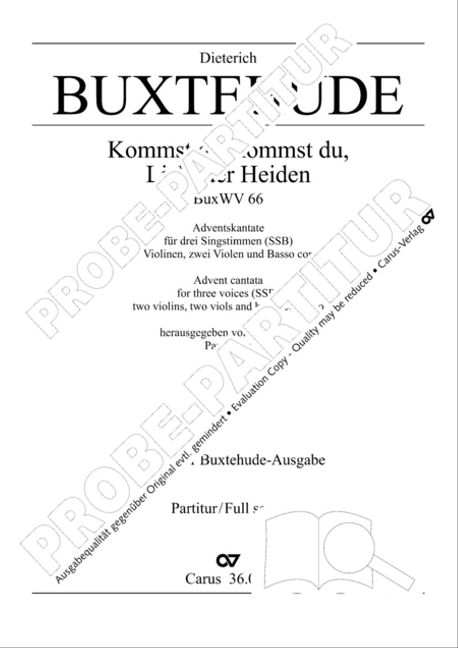 Kommst du, Licht der Heiden Choir scores gallery preview page 2