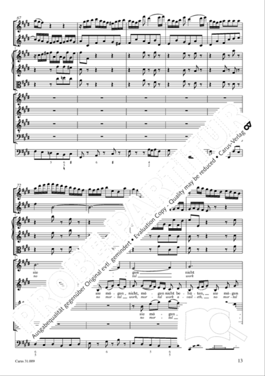 Salvation sure has come to man (Es ist das Heil uns kommen her) 4-Part scores gallery preview page 14