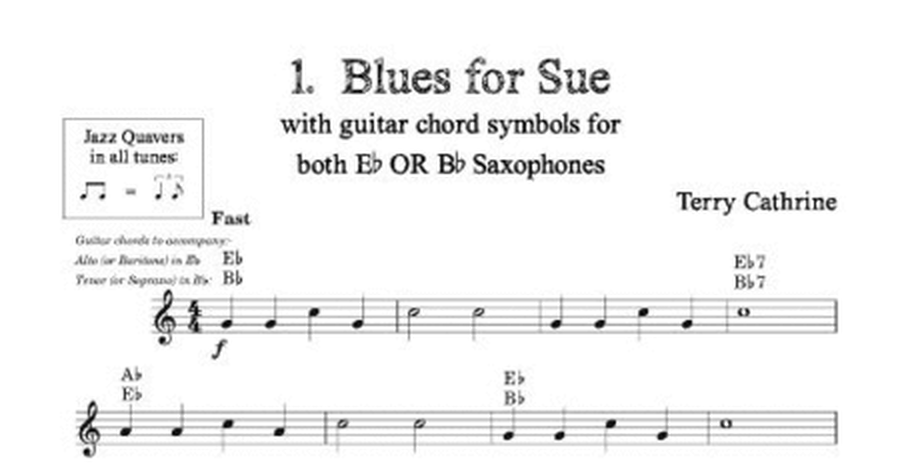 Easy Blues Tunes. Saxophone