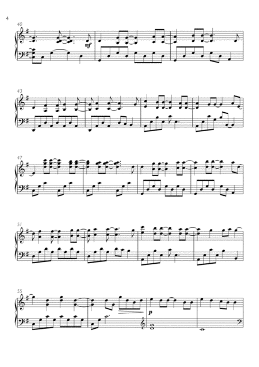 A Million Dreams Harp scores gallery preview page 4