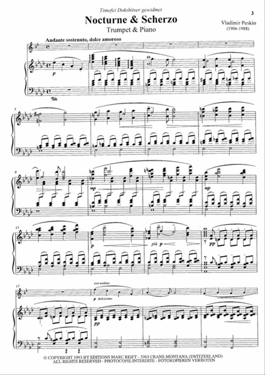 Nocturne & Scherzo Cornet scores gallery preview page 4
