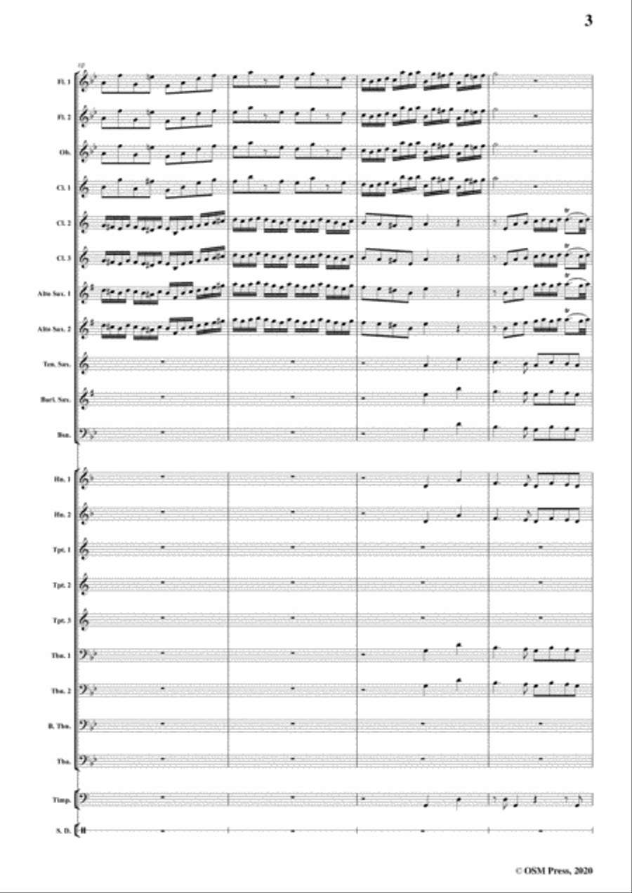 Bach,J.S.-Fugue in g minor,BWV 578,for Wind Band Concert Band scores gallery preview page 5