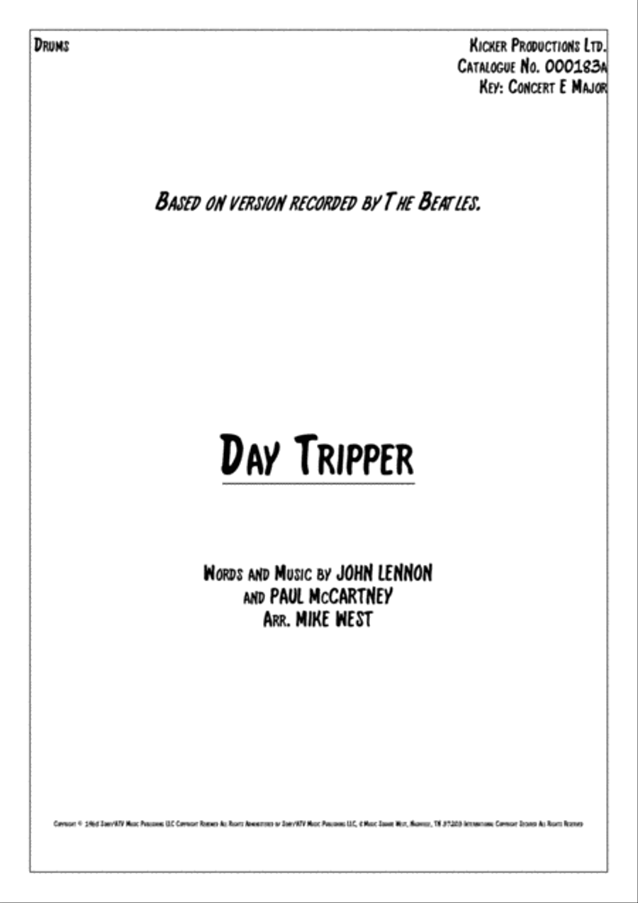 Day Tripper Small Ensemble scores gallery preview page 1