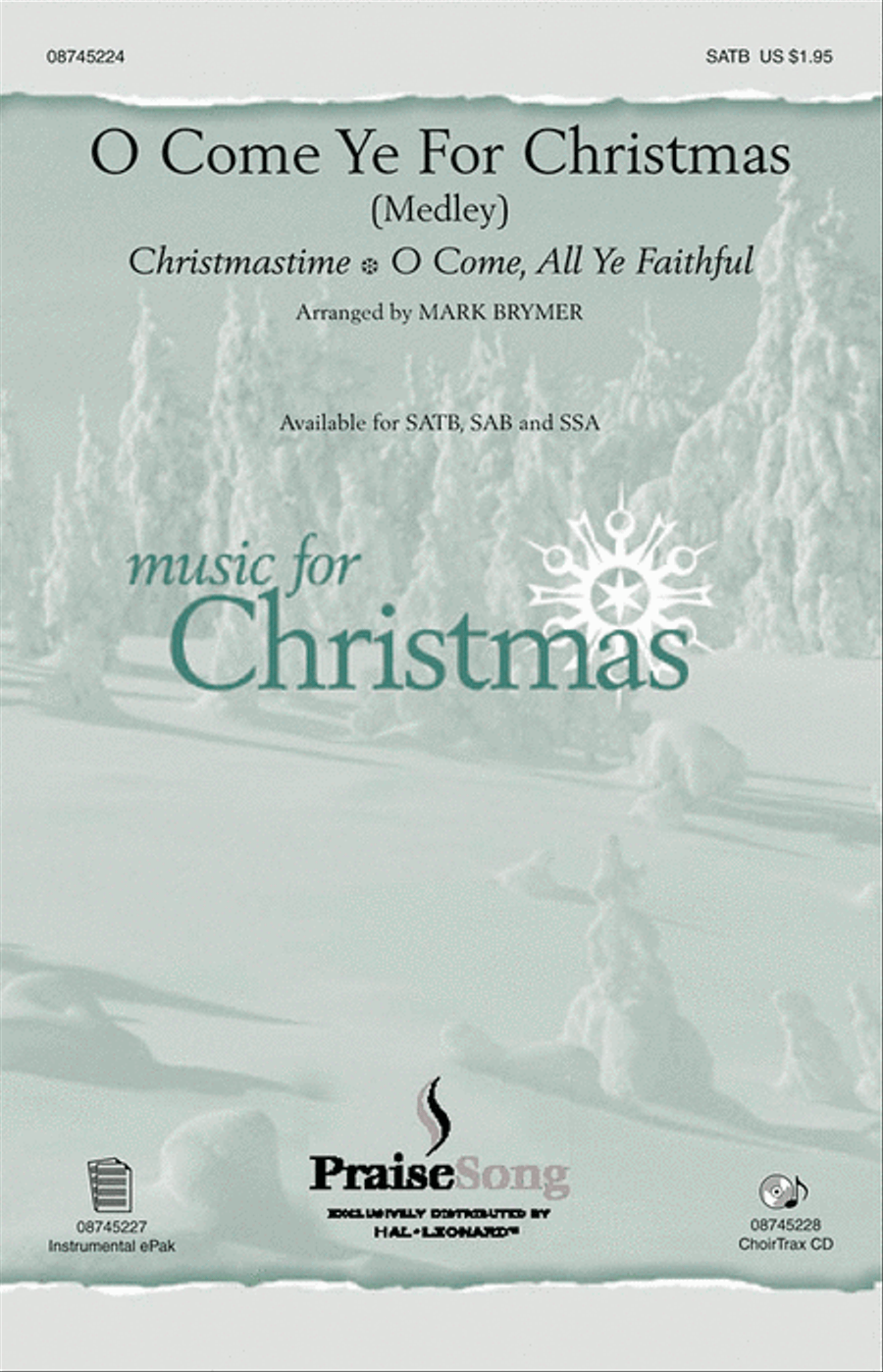 O Come Ye for Christmas (Medley) 4-Part scores gallery preview page 1