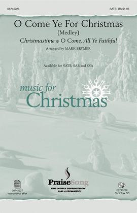 Book cover for O Come Ye for Christmas (Medley)