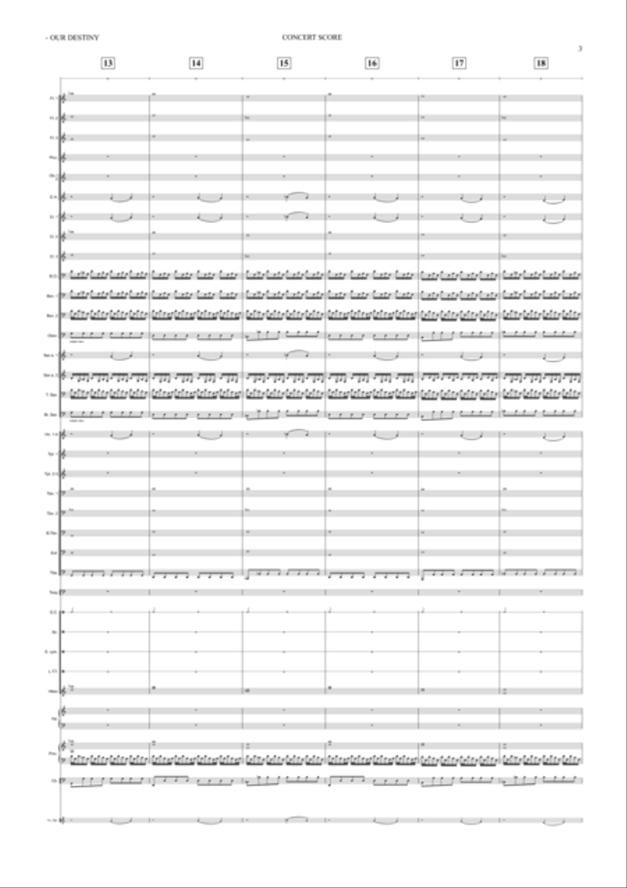 OUR DESTINY Marching Band scores gallery preview page 4