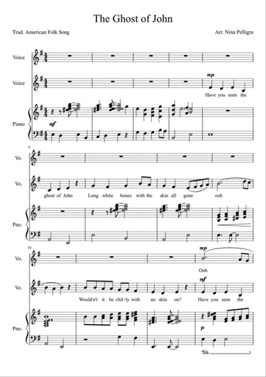 The Ghost of John SA scores gallery preview page 1