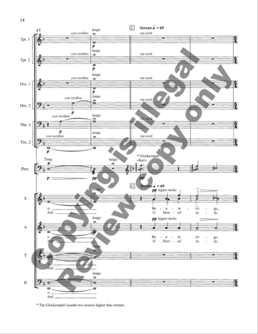 O Magnum Mysterium (Full Score) Choir scores gallery preview page 13