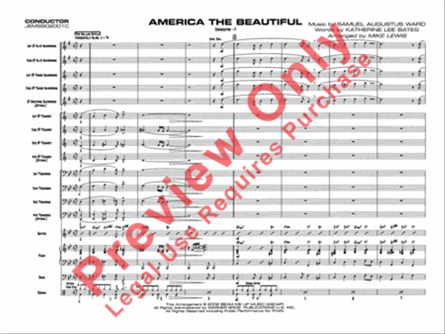 Superset #5: The Patriotic Collection (Medley) Jazz Ensemble scores gallery preview page 10