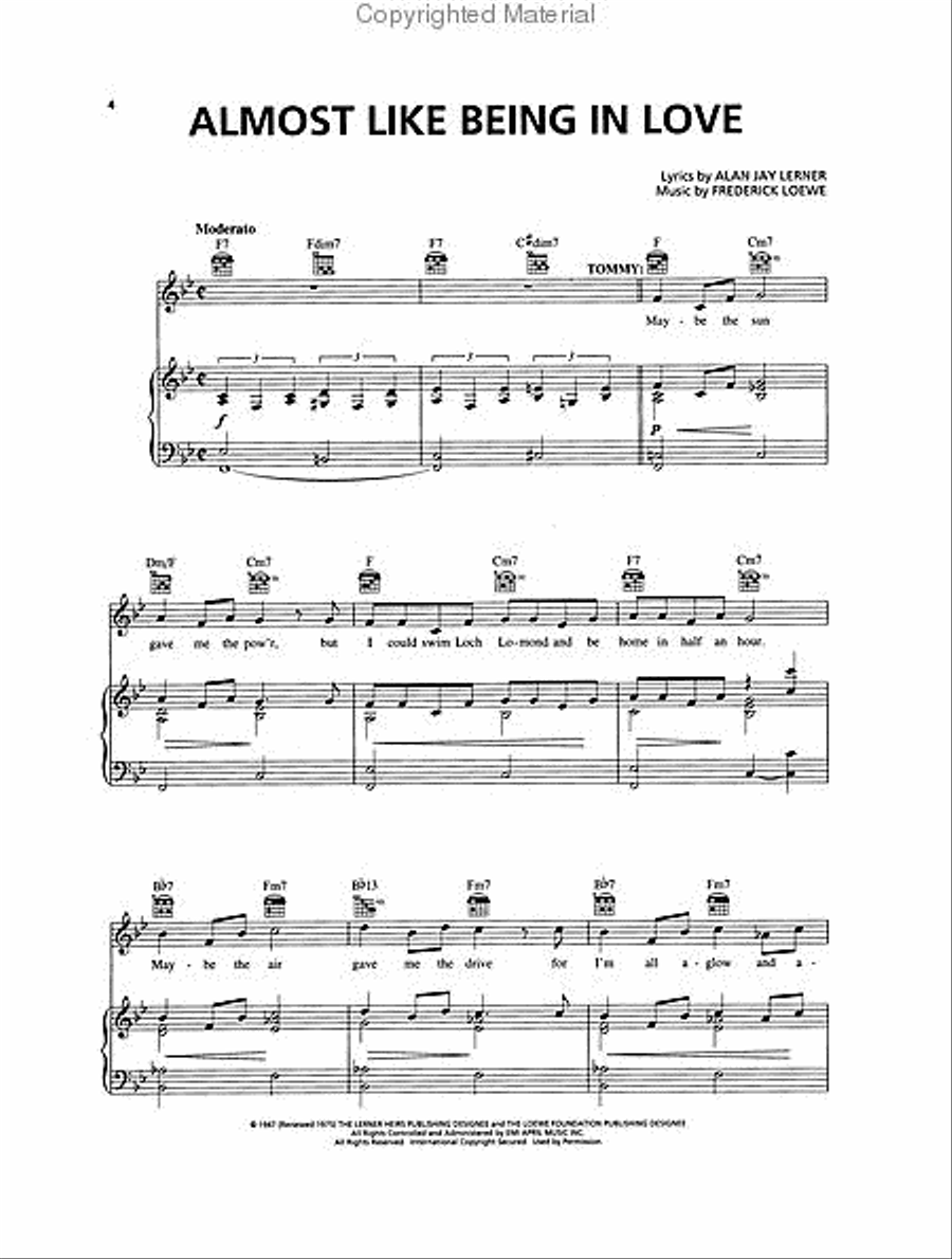 Brigadoon Piano, Vocal scores gallery preview page 2