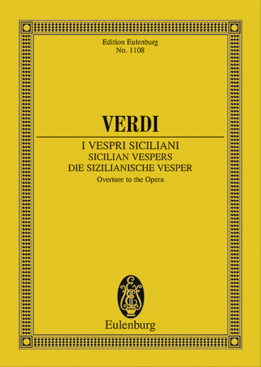 Sicilian Vespers Sicilian Vespers Orchestra scores gallery preview page 1
