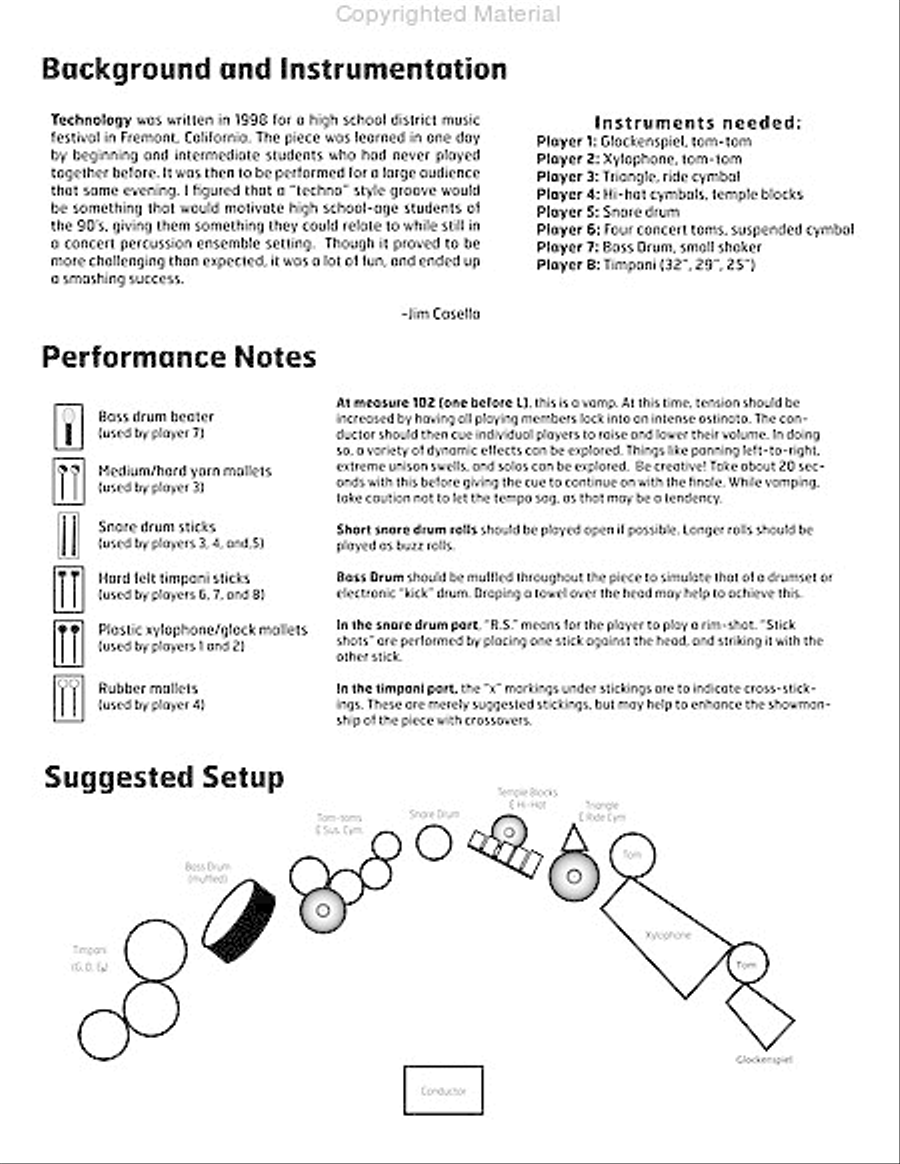 Technology Percussion Ensemble scores gallery preview page 3