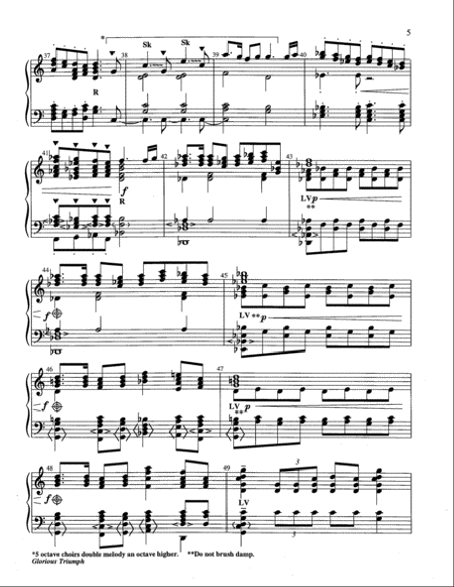 Glorious Triumph Glorious Triumph 5-Octaves scores gallery preview page 5