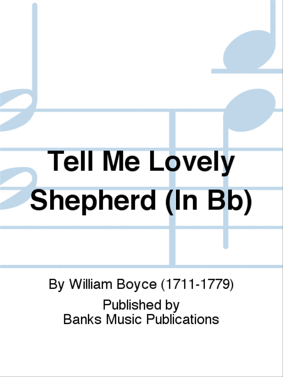 Tell Me, Lovely Shepherd Low Voice scores gallery preview page 1