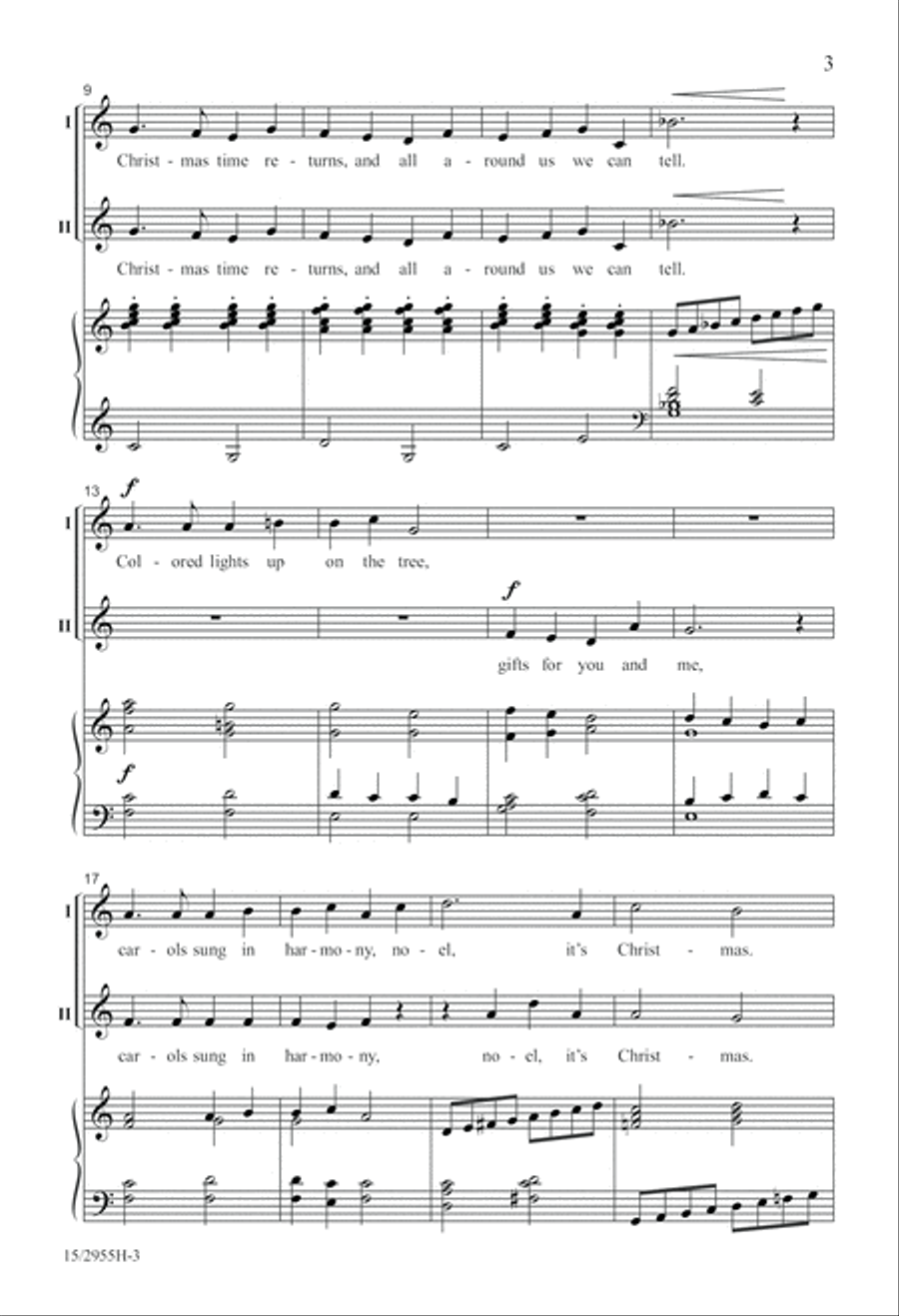 Ring the Bells, It's Christmas! 2-Part scores gallery preview page 3