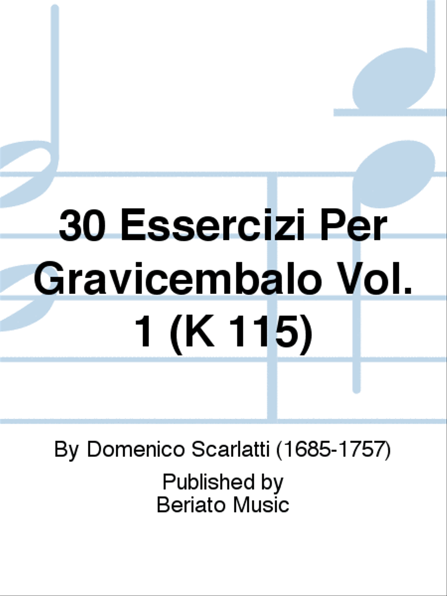 30 Essercizi Per Gravicembalo Vol. 1 (K 1-15) Harpsichord scores gallery preview page 1