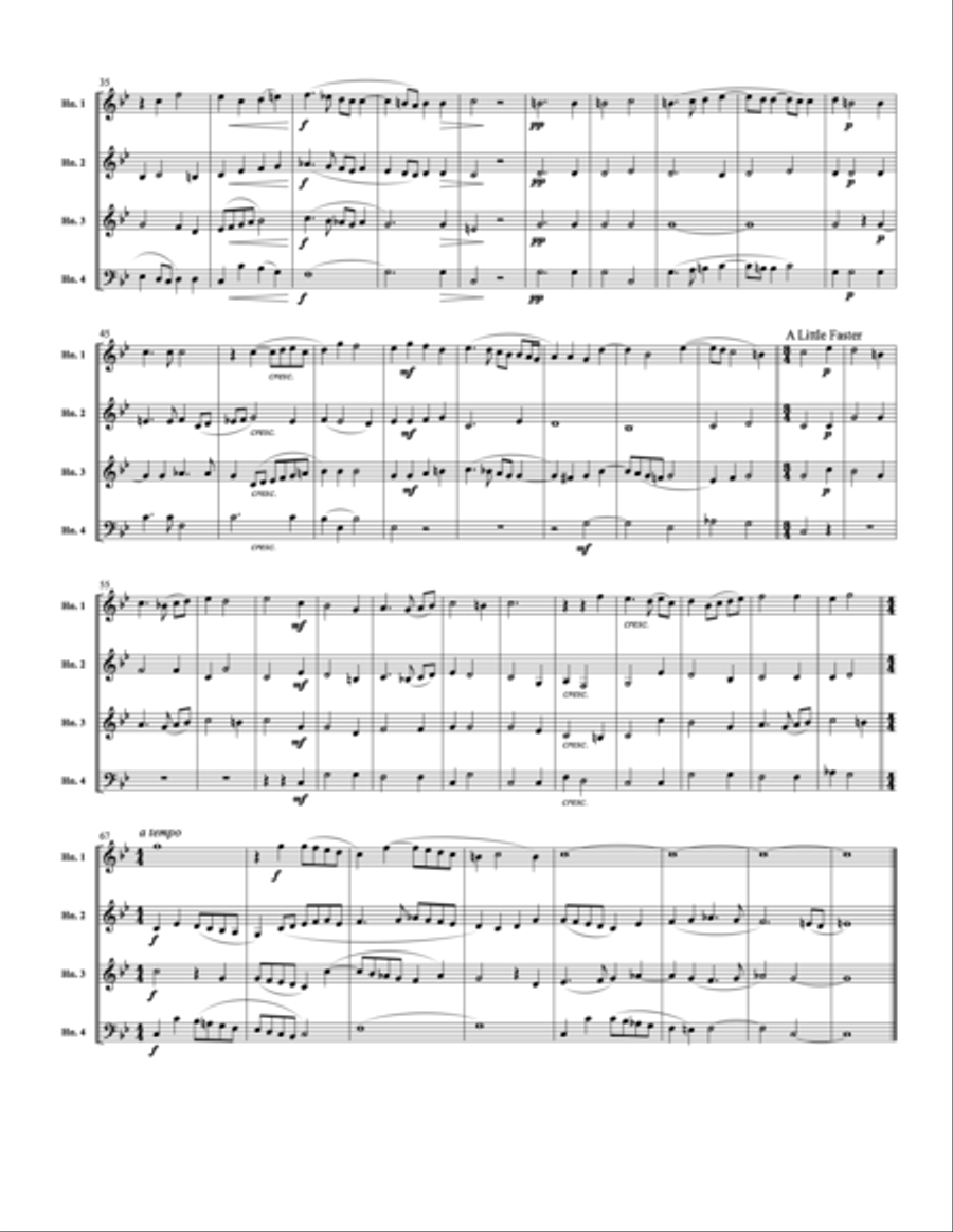 O Magnum Mysterium Horn scores gallery preview page 3