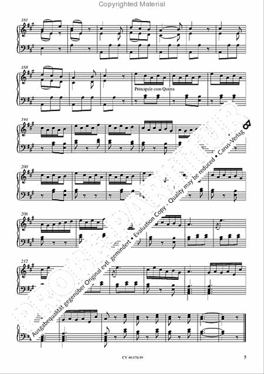 Missa pastoralis bohemica Organ scores gallery preview page 8