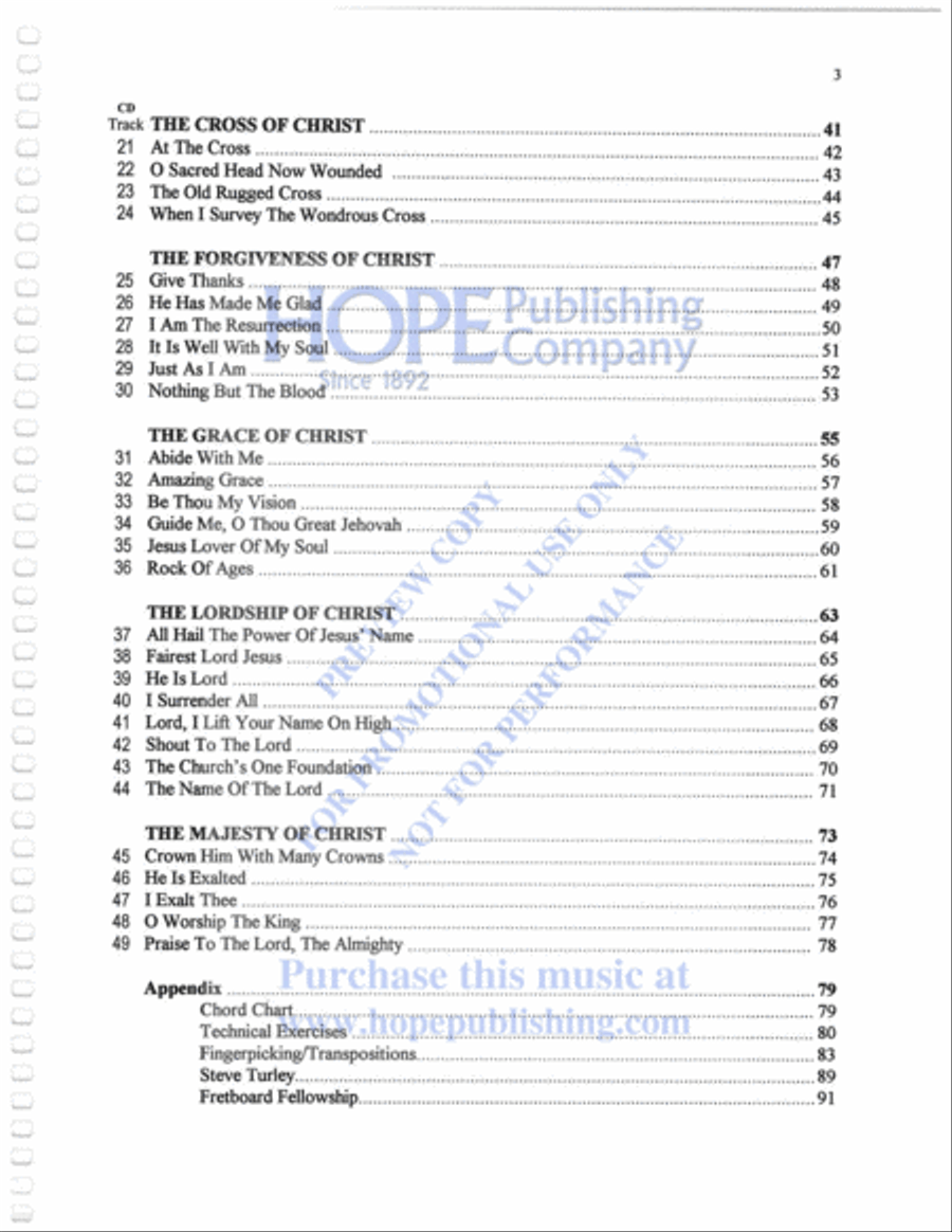 Praise and Worship Guitar with CD Guitar Solo scores gallery preview page 6