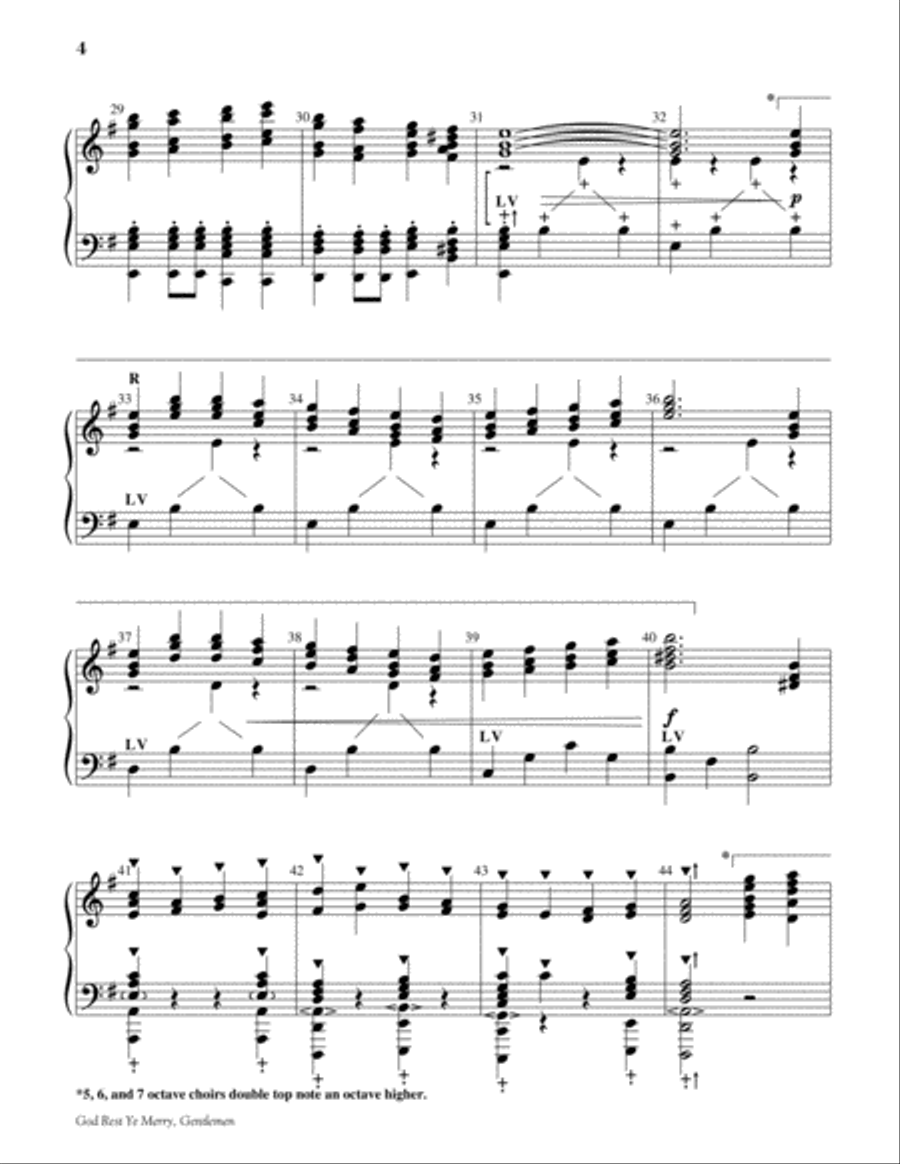 God Rest Ye Merry, Gentlemen by Cynthia Dobrinski Handbell Choir - Sheet Music page 4