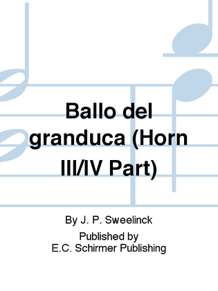 Ballo del granduca (Horn III/IV Part)