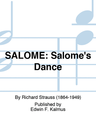 Book cover for SALOME: Salome's Dance