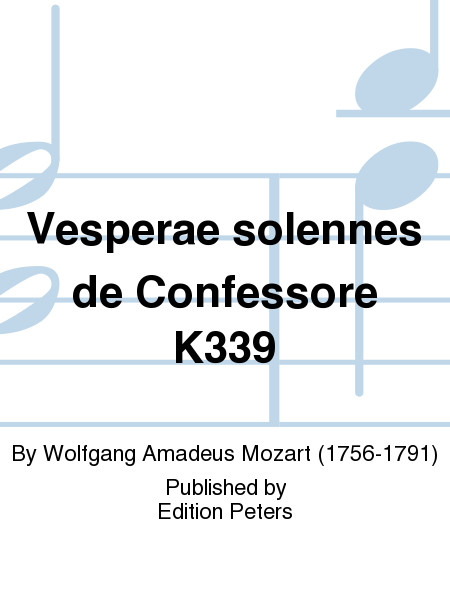 Vesperae solennes de Confessore K339
