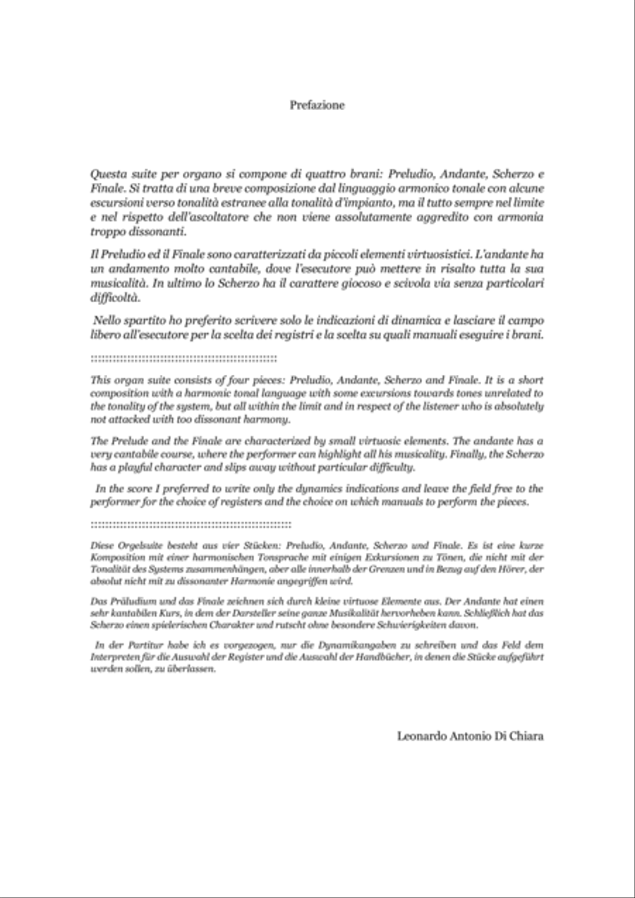Piccola Suite per organo Organ Solo scores gallery preview page 5