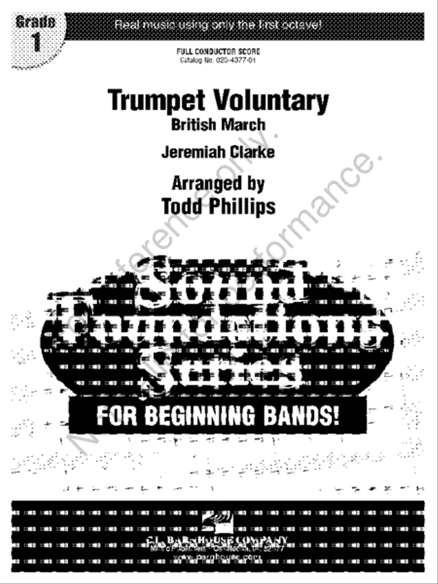 Trumpet Voluntary Trumpet Voluntary Concert Band scores gallery preview page 2