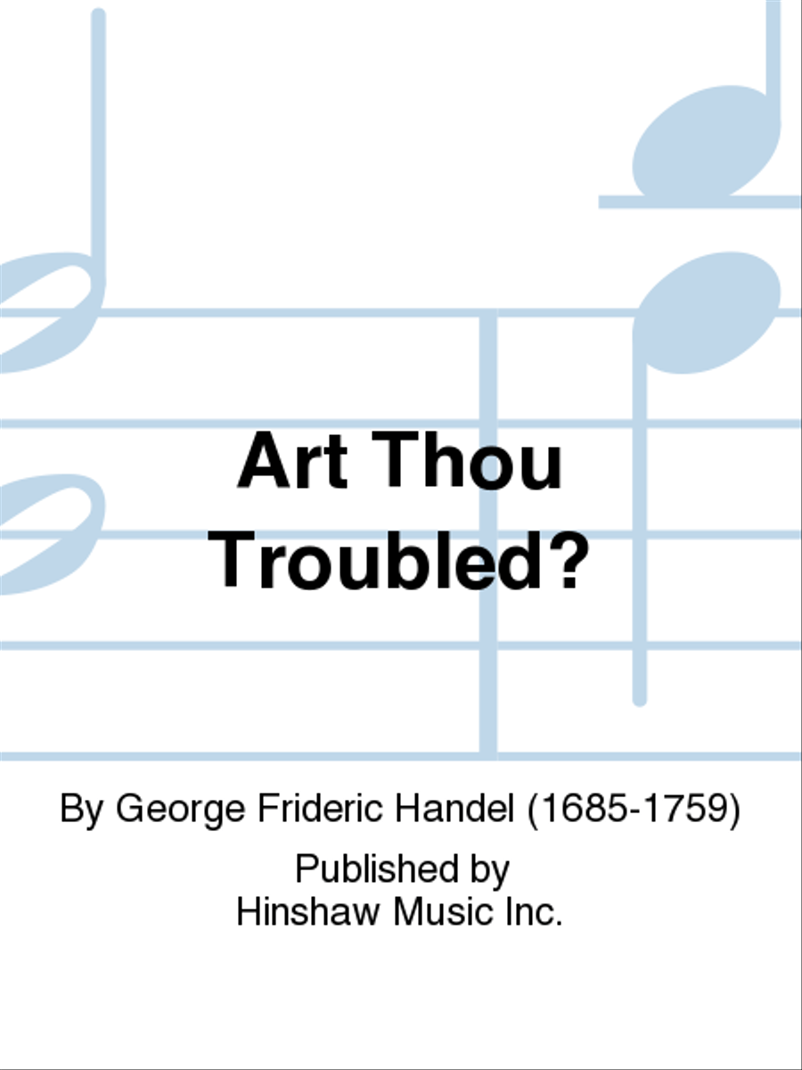 Art Thou Troubled Unison Choir scores gallery preview page 1