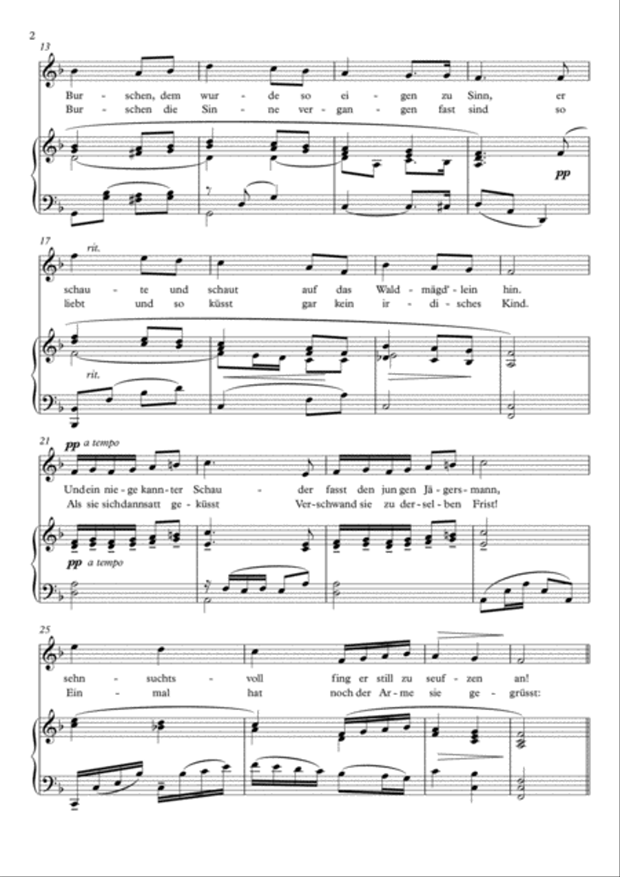 Vilja - Die Lustige Witwe (F Major) Voice scores gallery preview page 3