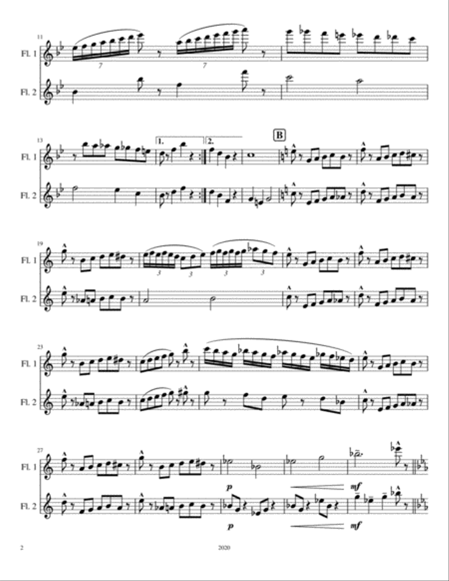 May Fly Flute Duet scores gallery preview page 2