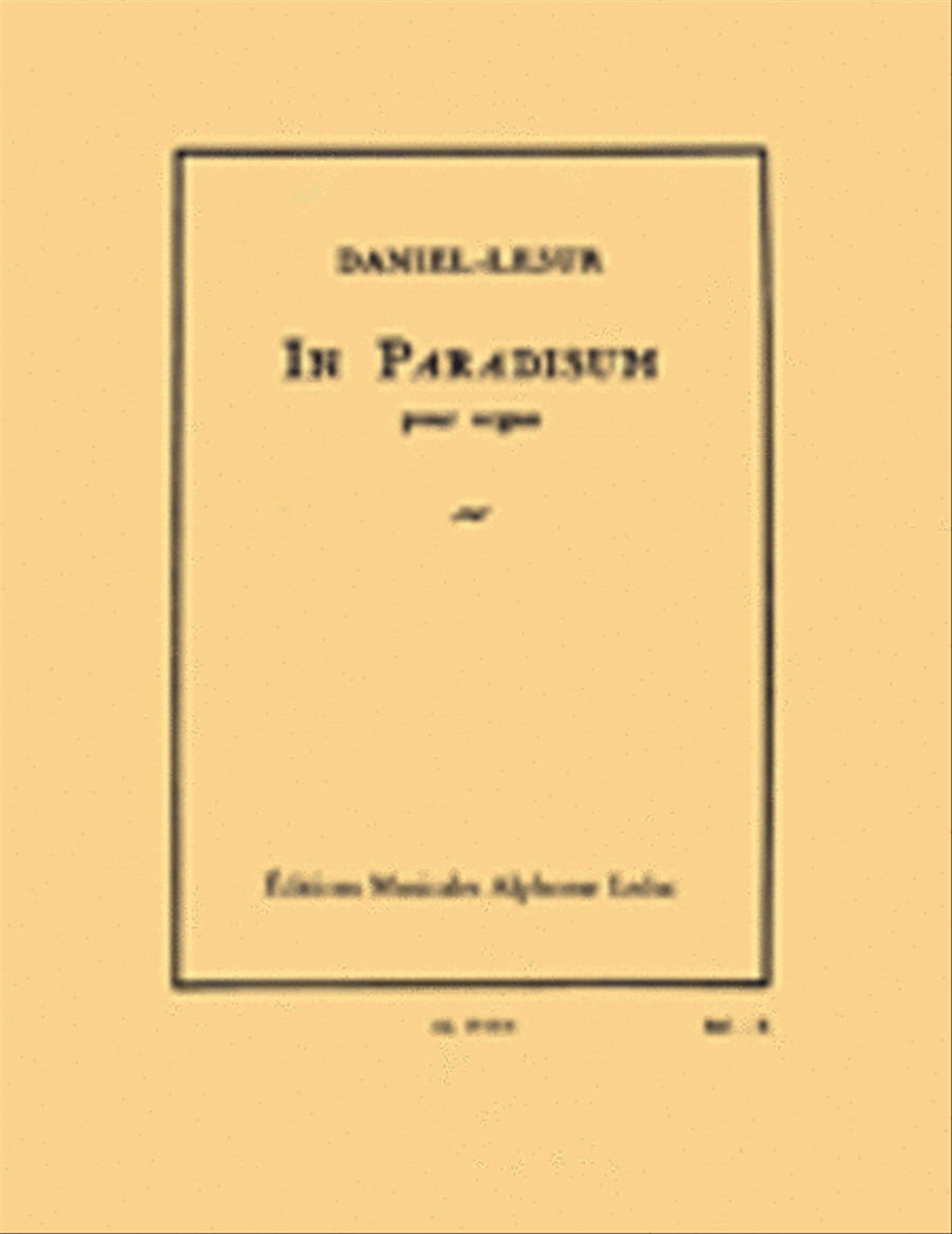 In Paradisum pour Orgue Organ scores gallery preview page 1