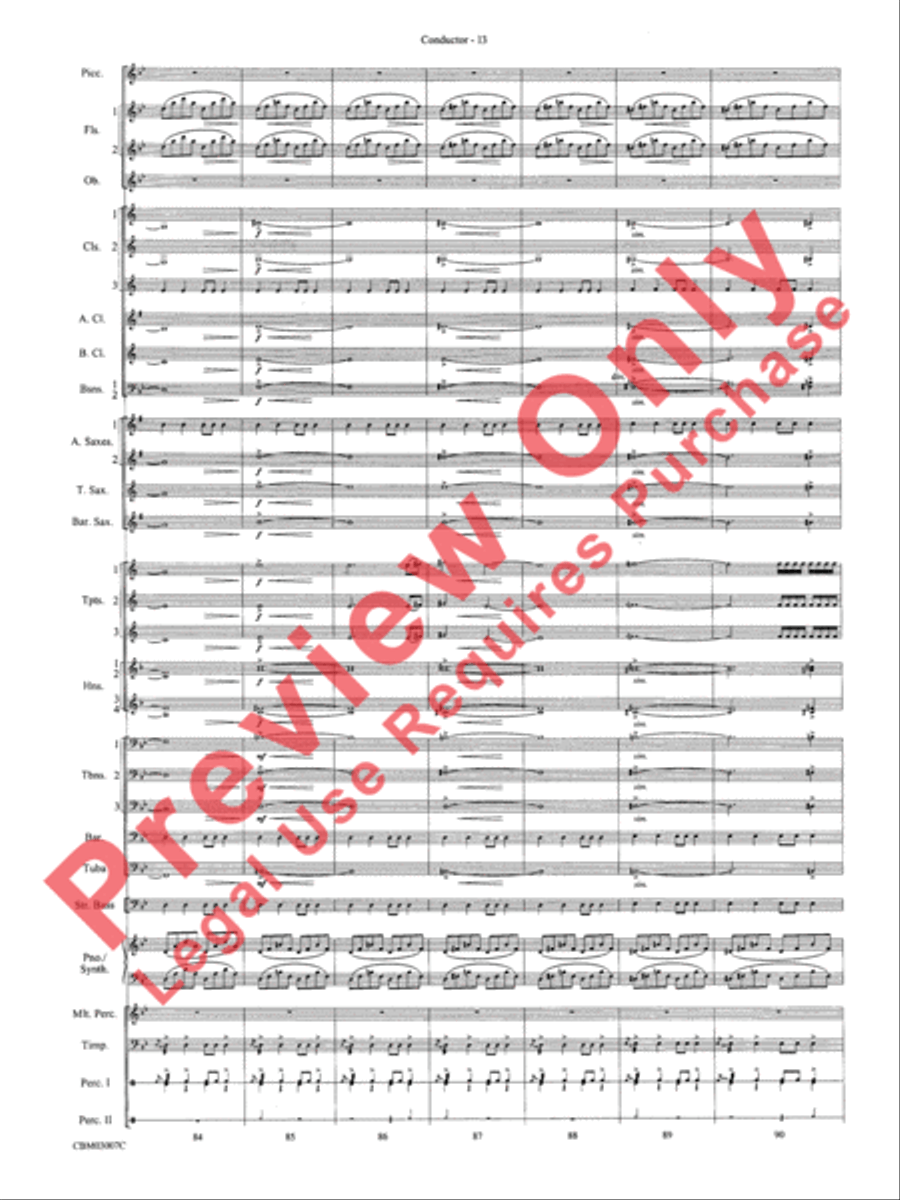 The Lord of the Rings: The Two Towers, Symphonic Suite from Concert Band scores gallery preview page 16