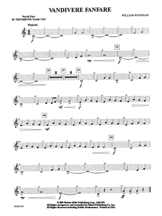 Vandivere Fanfare: WP 1st B-flat Trombone T.C.