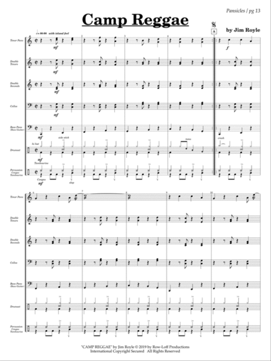 Pansicles - 7 Steel Pan Ensembles for 7 - 9 players Steel Pan scores gallery preview page 8