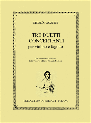 3 Duetti Concertanti Per Violino E Fagotto