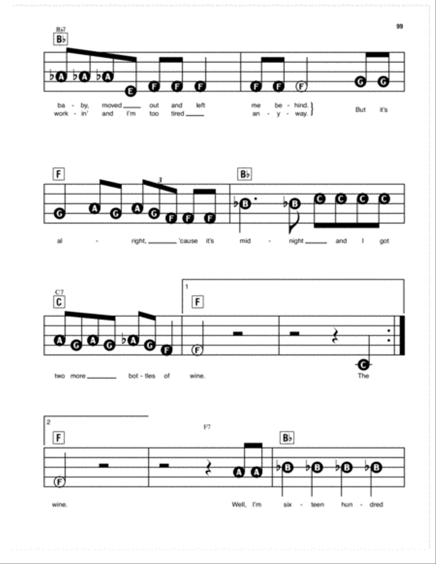 Two More Bottles Of Wine Electronic Keyboard scores gallery preview page 2