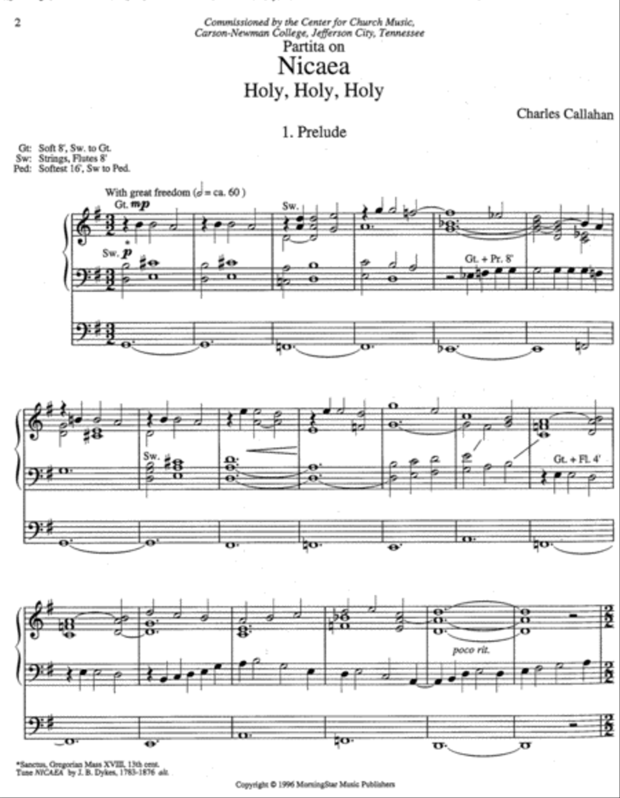 Partita on Nicaea Partita on Nicaea Organ scores gallery preview page 2