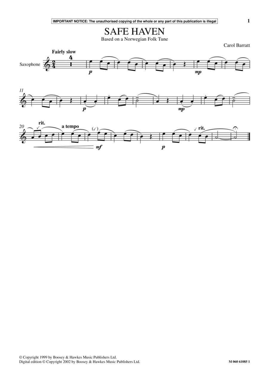 Safe Haven Safe Haven School and Community scores gallery preview page 1