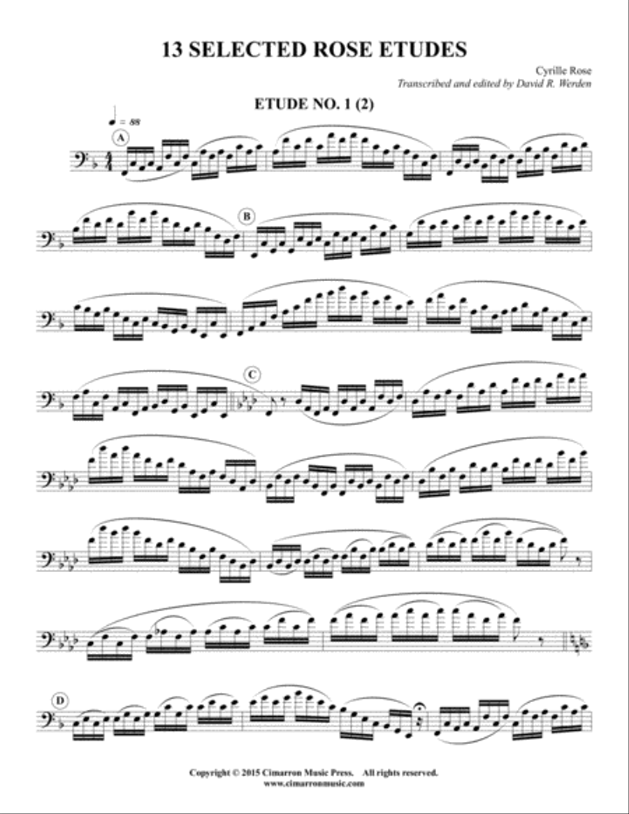 13 Selected Rose Etudes Euphonium scores gallery preview page 2