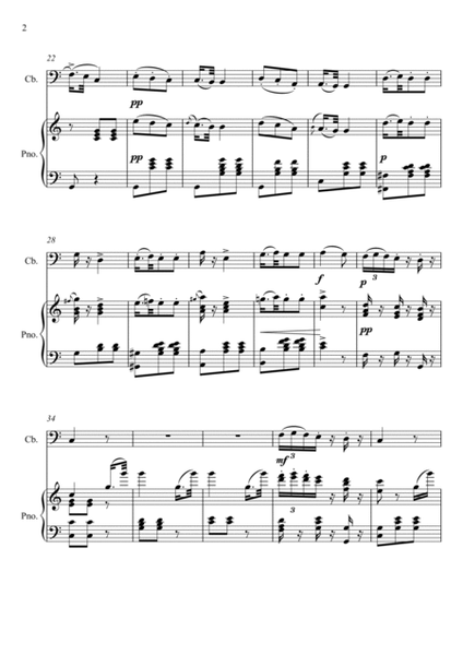 Giuseppe Verdi - La donna e mobile (Rigoletto) Double Bass - C Key image number null