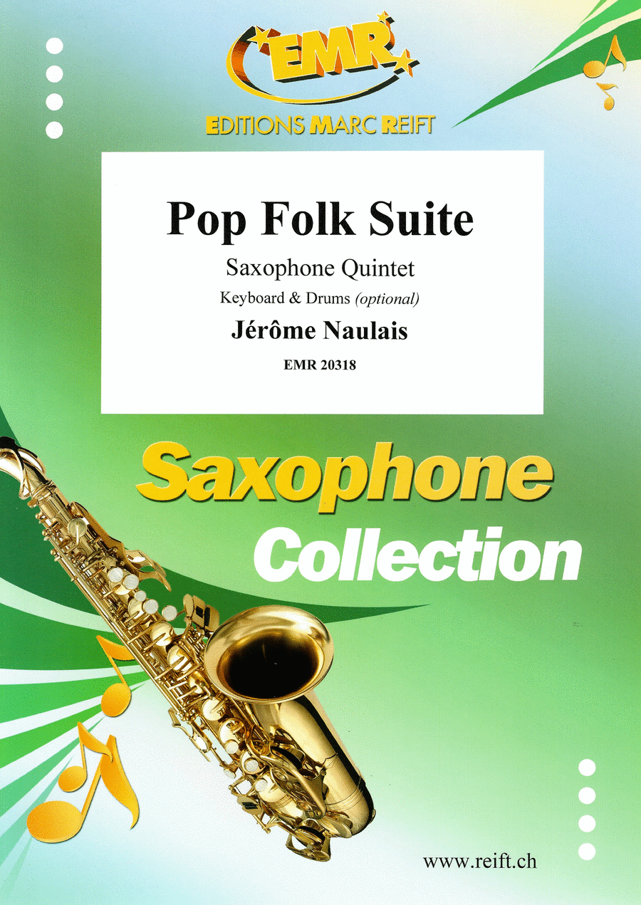 Pop Folk Suite Pop Folk Suite Saxophone Quintet scores gallery preview page 1