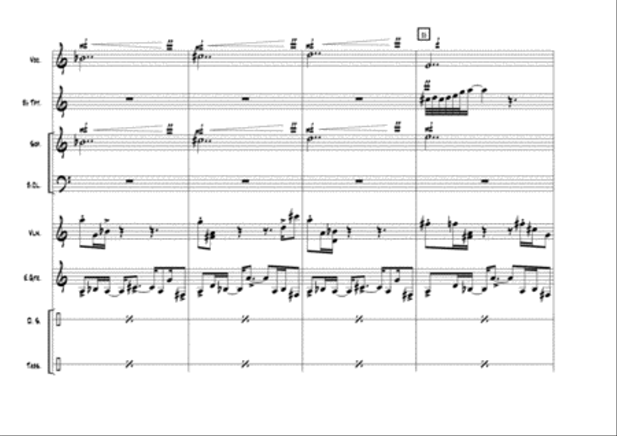 A piece for octet composed in 2000 inspired by traditionnal turkish music Small Ensemble scores gallery preview page 6