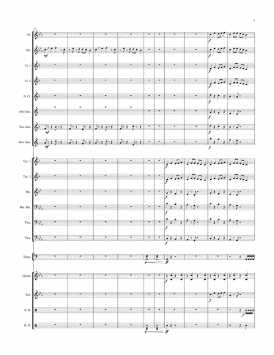 Latin Force Concert Band scores gallery preview page 3