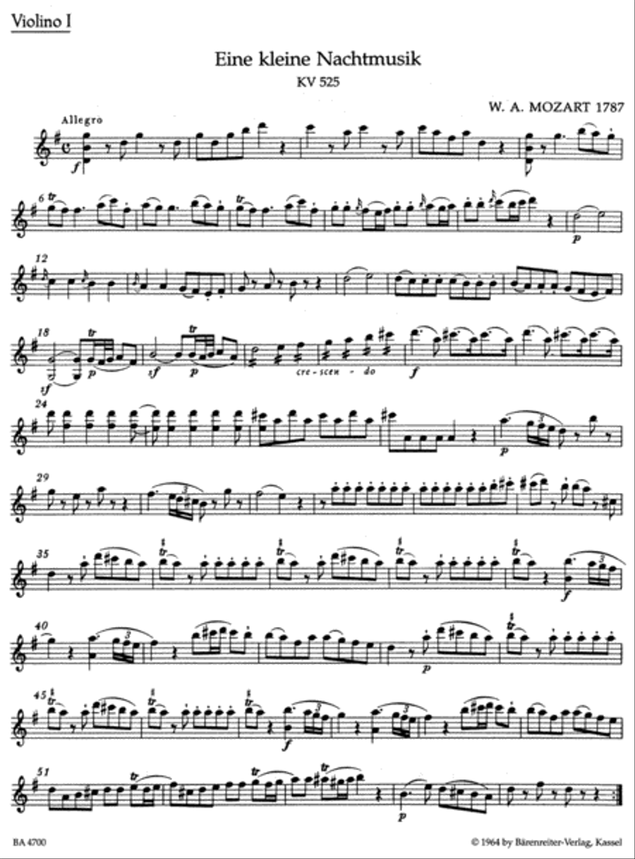 Eine Kleine Nachtmusik For String Quartet String Quartet scores gallery preview page 2