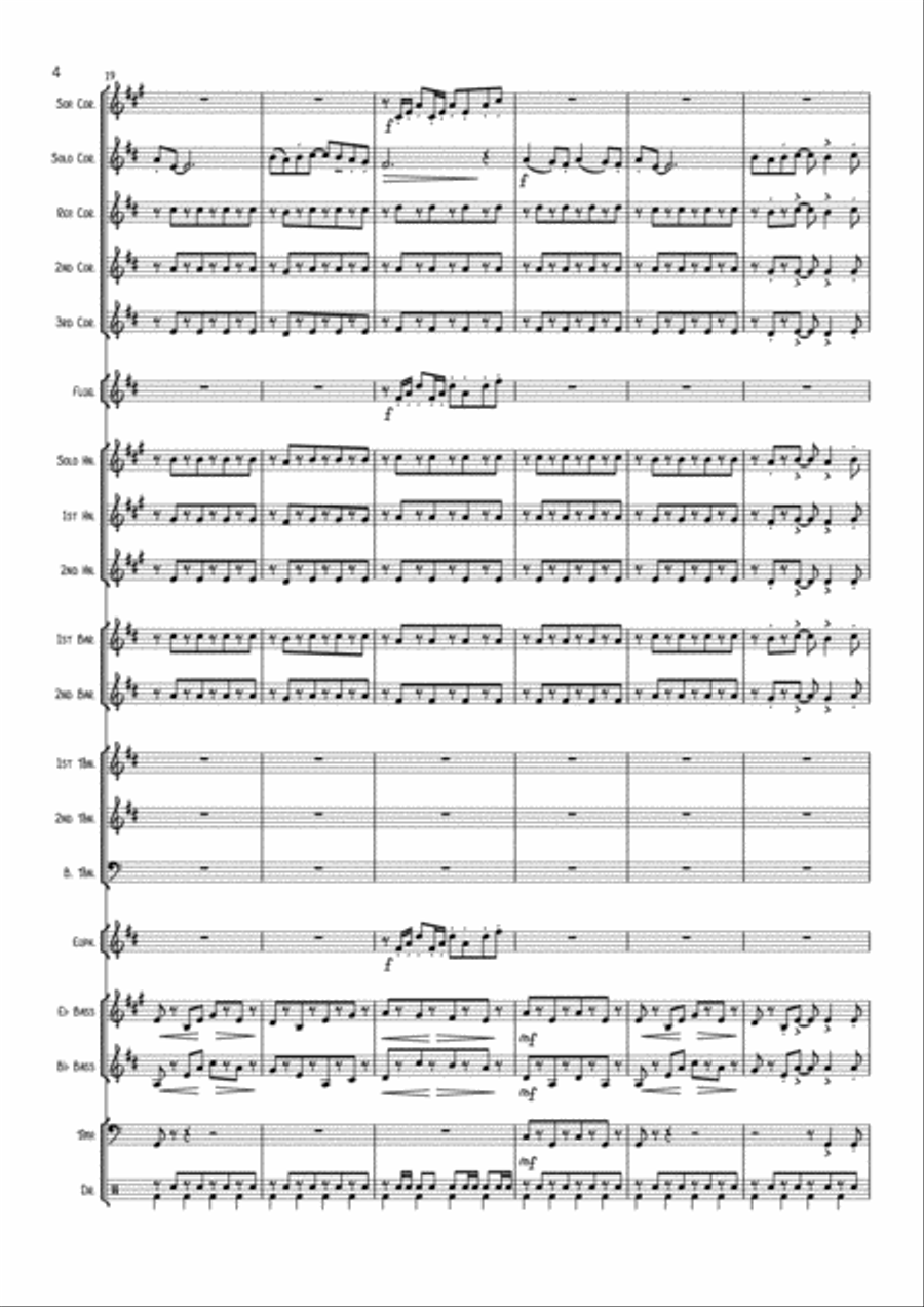 A Grand Day Out Brass Band scores gallery preview page 5