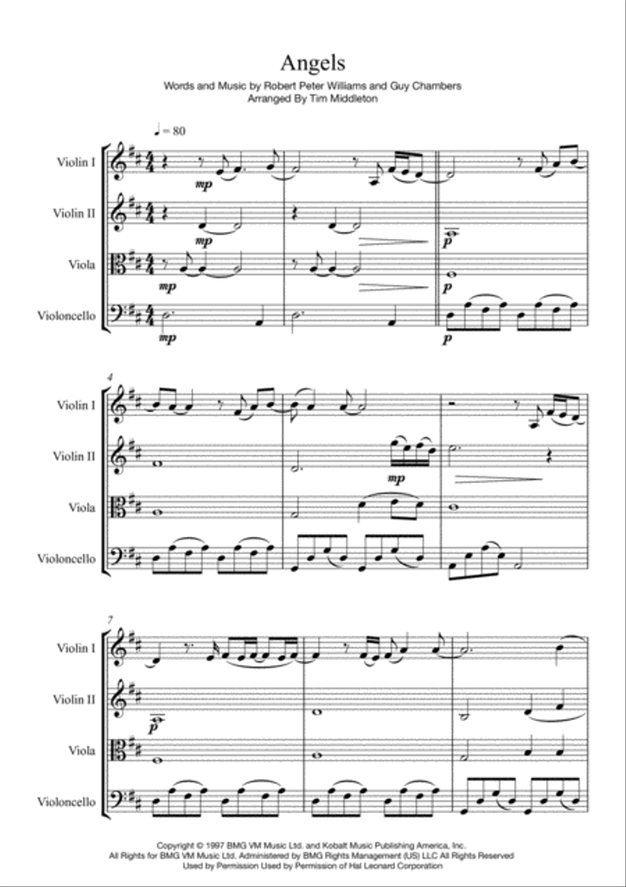 Angels String Quartet scores gallery preview page 3