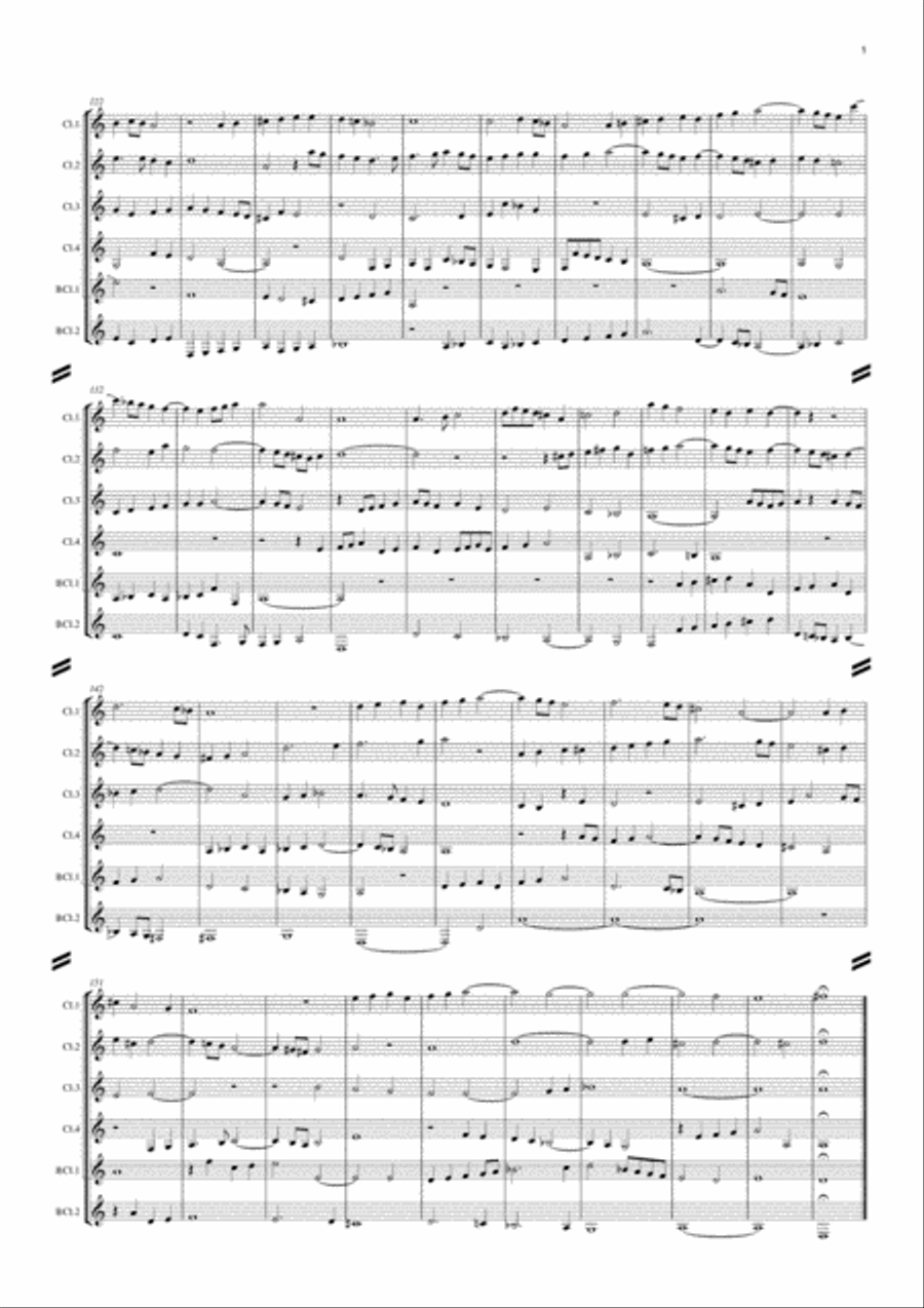 Jenkins - Fantazia No. 1 Woodwind Quartet scores gallery preview page 5